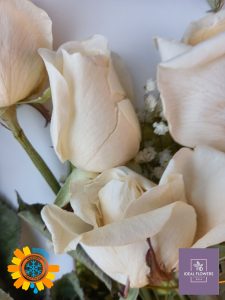 Фрагмент букету з ліофілізованих квітів від IDeal Flowers